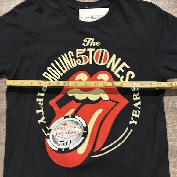 The Rolling Stones Las Vegas 50 years, black cotton T-shirt, size medium - Picture 6 of 7